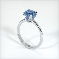 3.24 Ct. Sapphire Ring, 18K White Gold 2